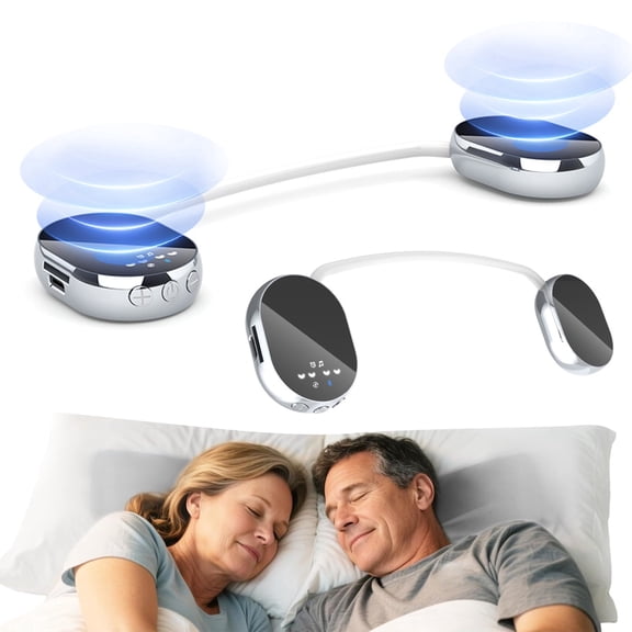 Sound Machine for Sleeping,Under Pillow Speaker Bluetooth with Bone Conduction Stereo Sound,White Noise & Timer,Flat Design for Under-Pillow Use,White Noise Sound Machine for Side Sleepers Insomniacs
