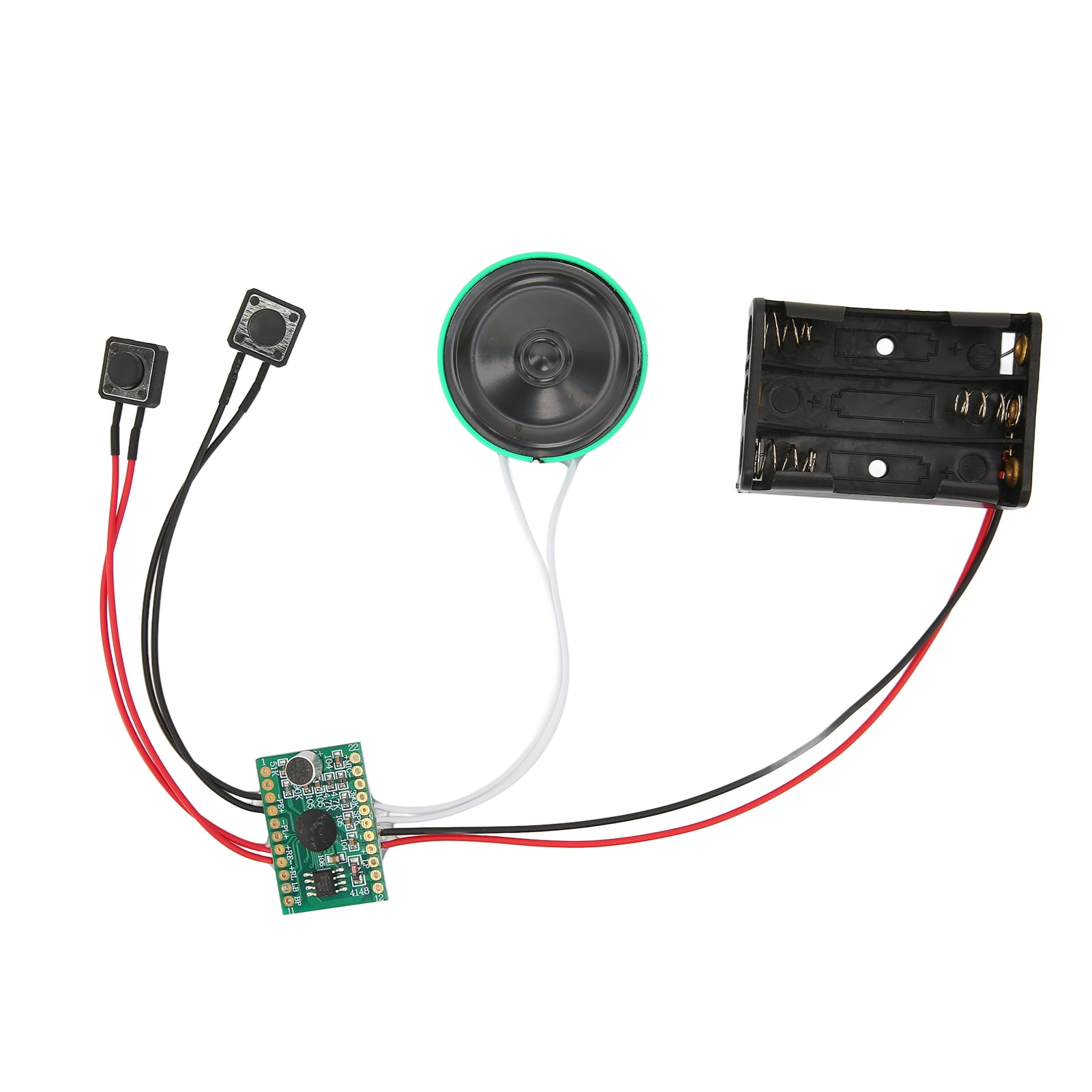 Sound Module, Push Button Activated 4 Minutes Play Recordable Recording