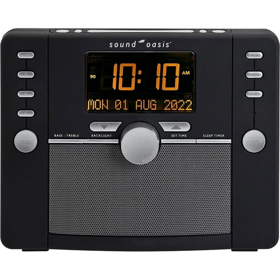 Sound Oasis Deluxe Bluetooth Sleep Tinnitus Sound Machine, Worlds Best White Noise Machine for Better Sleep, Tinnitus Management, Clock Radio 288 Sounds