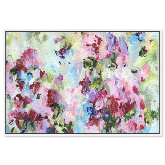 Sound Of Creation Canvas Pastel Abstract Calming Wall Art by Art Remedy, White Frame, 30" x 24"