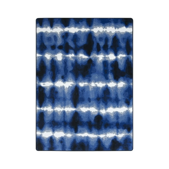 Sound Off 5'4" x 7'8" Area Rug In Color Cobalt-Color:Cobalt,Material:Nylon