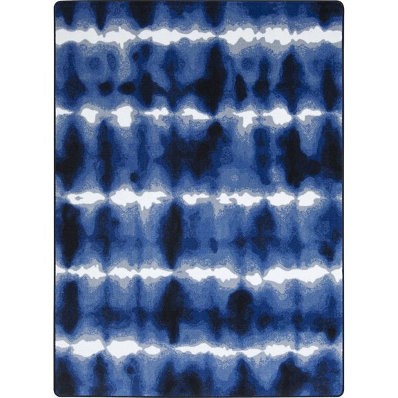 Joy Carpets First Take Sound Off 5'4" x 7'8" Area Rug in Color Cobalt