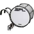 thumbnail image 1 of Sound Percussion Labs Birch Marching Bass Drum with Carrier - White 18 x 14 in., 1 of 3