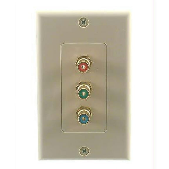 Sound Quest 28106RGBIX Home Theater Component Video Wall Plate R,G,B Rca Female
