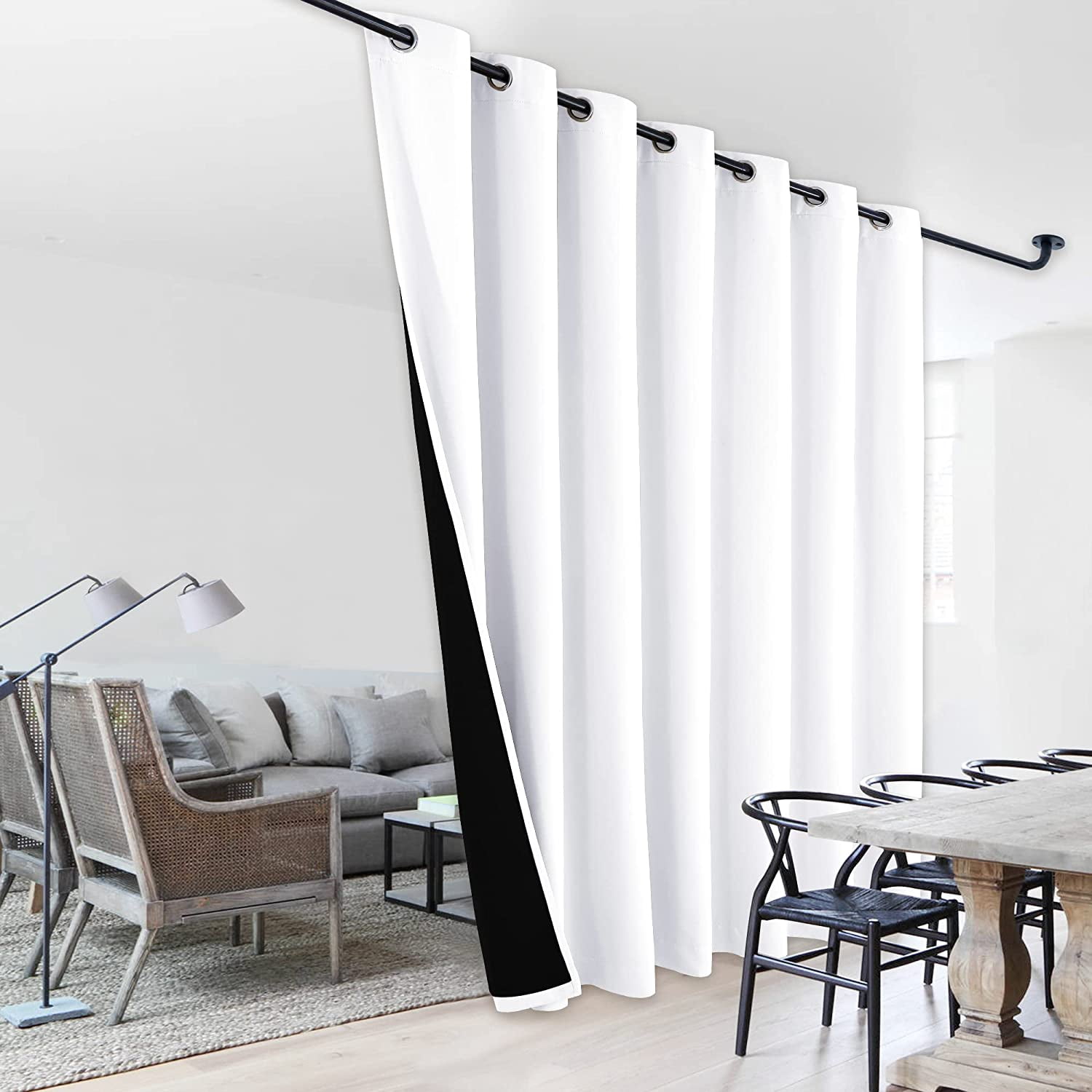 Sound Reducing Room Divider Curtain, Privacy Assured, Full Shading