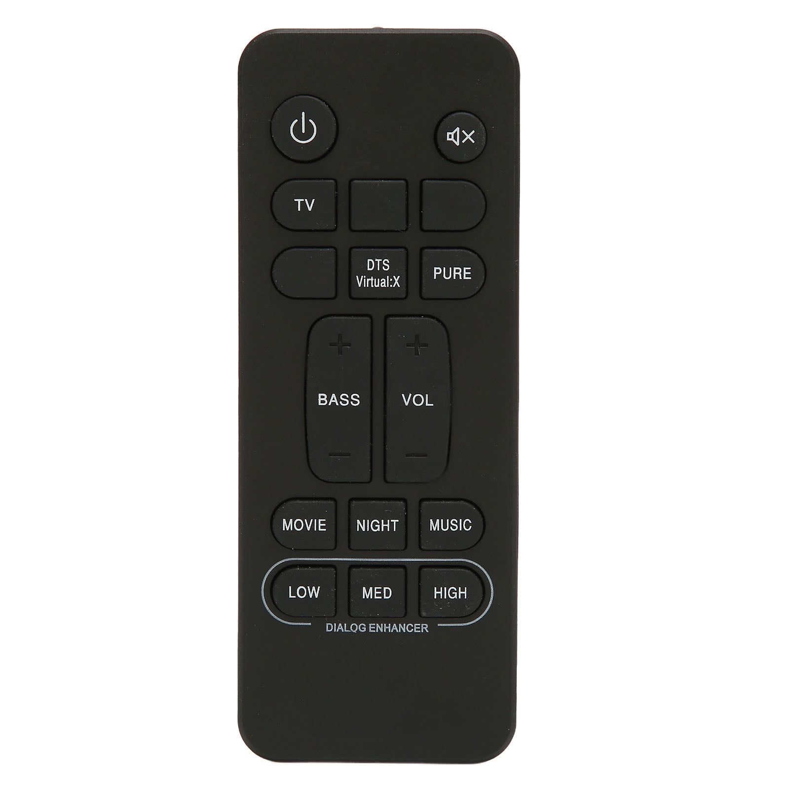 Sound Remote Control, Soundbar Remote AAA Batteries Powered ABS