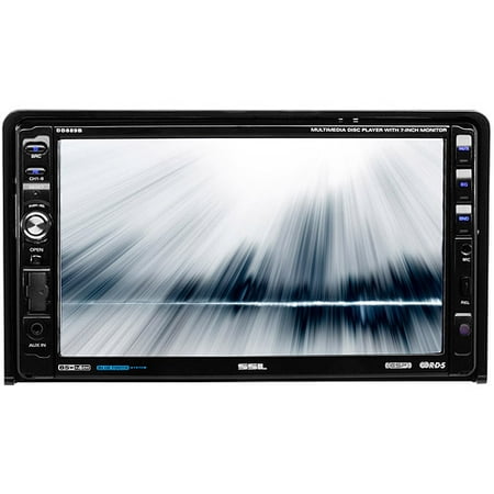 Sound Storm DD889B Double Din Bluetooth, DVD/CD/MP3/USB/SD AM/FM Receiver, 7" Detachable Widescreen Touch Screen Digital Monitor, Wireless Remote