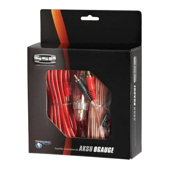 Sound Storm Laboratories AKS8 8 Gauge Amplifier Wiring Kit for Car Electronics