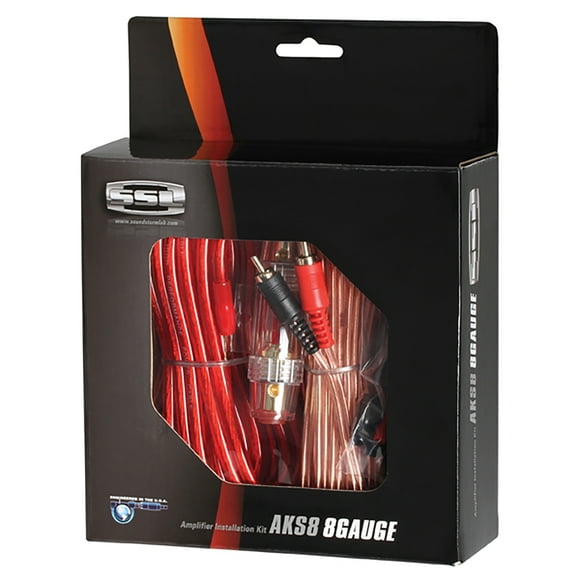 Sound Storm Laboratories AKS8 8 Gauge Amplifier Wiring Kit for Car Electronics