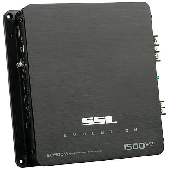 Sound Storm Laboratories EV1500M Evolution Series Car Audio Amplifier - 1500 High Output, Monoblock, Class A/B, 2 Ohm Stable, High/Low Level Inputs, Low Pass Crossover, Hook up to Stereo and Subwoofer