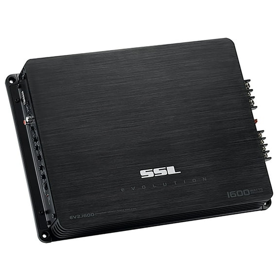 Sound Storm Laboratories EV2.1600 Evolution Series Car Audio Amplifier - 1600 High Output, 2 Channel, 2/8 Ohm, High/Low Level Inputs, High/Low Pass Crossover, Full Range, Hook To Stereo and Subwoofer