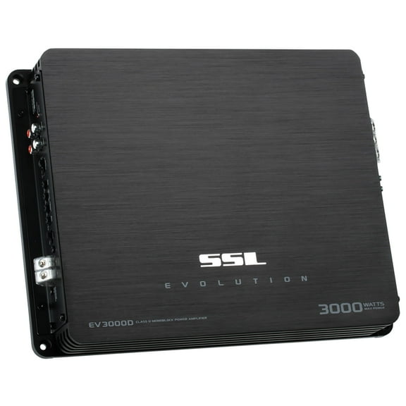Sound Storm Laboratories EV3000D Evolution Series Car Audio Amplifier – 5000 High Output, Class D, Monoblock, 1 Ohm, Low Level Inputs, Low Pass Crossover, Hook Up To Stereo and Subwoofer