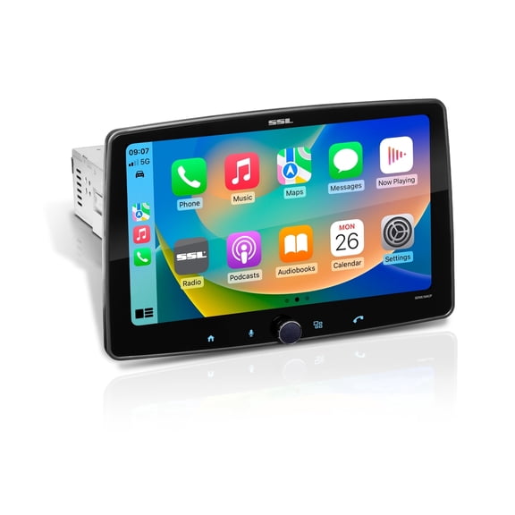 Sound Storm Laboratories SDML10ACP Car Audio Stereo System - Apple CarPlay, Android Auto, 10.1 inch Single Din, Touchscreen, Bluetooth Head Unit, No CD Player, Radio Receiver, High Resolution FLAC