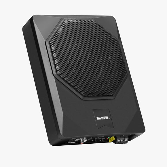 Sound Storm Laboratories US8 8 inch Under Seat Powered Car Audio Subwoofer - 800 Watts Max, Low Profile, Built in Amplifier, for Truck, Boxes and Enclosures, Remote Subwoofer Control