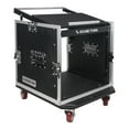 thumbnail image 1 of Sound Town 10U PA DJ Pro Audio Rack/Road ATA Case with 11U Slant Mixer Top, 20 Rackable Depth and Casters, 10 Space Size, Pro Tour Grade (STMR-10UW), 1 of 6
