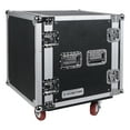 thumbnail image 1 of Sound Town 12U PA/DJ Rack/Road Case, 12-Space, with 21” Rackable Depth, Casters, Plywood, Metal Ball Corners - Pro Tour Grade (STRC-12UW), 1 of 5