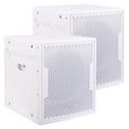 thumbnail image 1 of Sound Town 2-Pack 15" 3200 Watts Powered PA DJ Subwoofers with Speaker Outputs, Plywood Enclosure and Wheels, White (CARPO-15SWPW-PAIR), 1 of 6