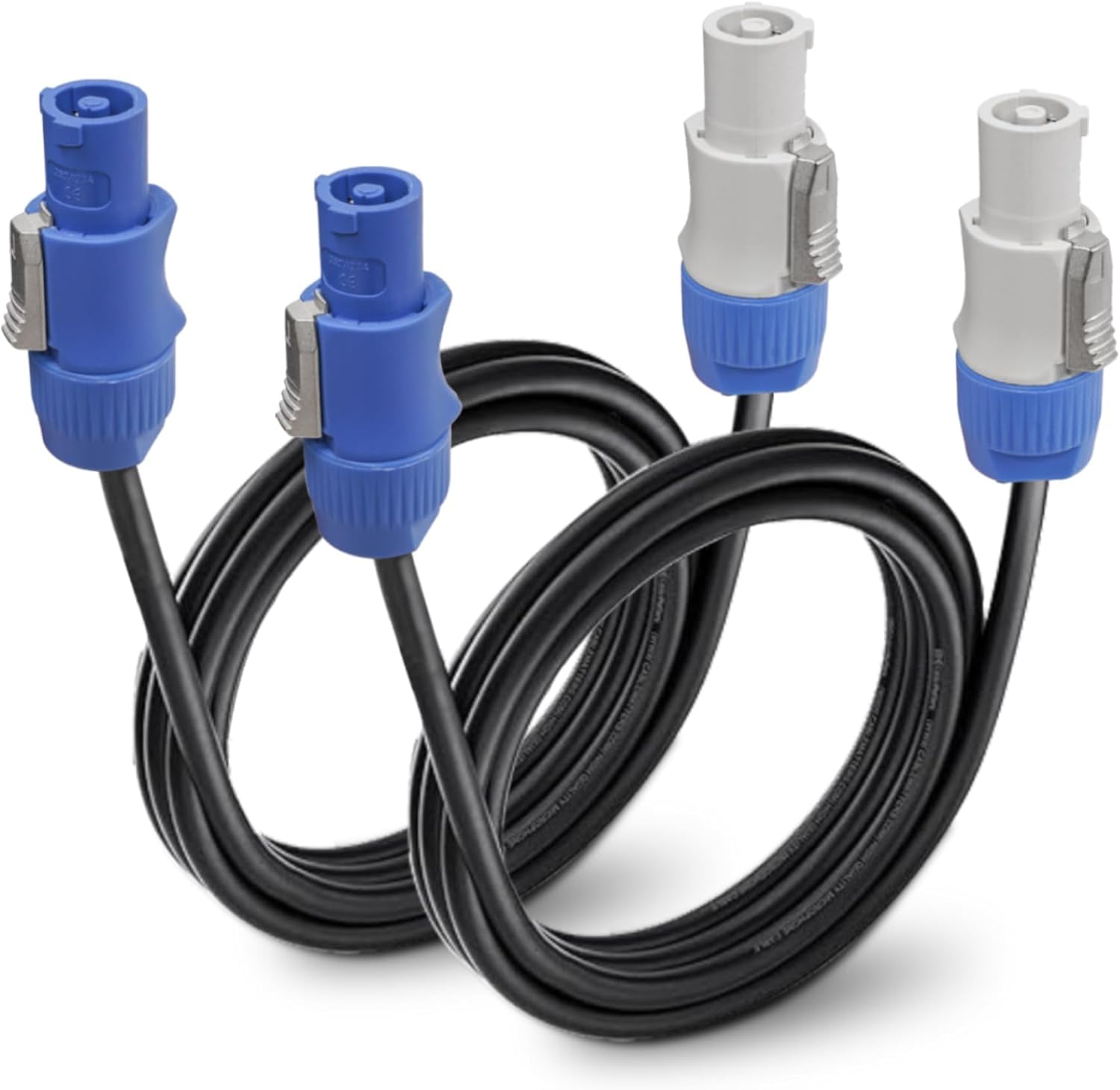 Sound Town 2 Pack 4FT 14AWG AC PowerCon Cable with Twist Lock, PowerCon Input to PowerCon Output 3 Pin Cable for Powered Speaker, Stage Light, LED Screen, Audio Video Equipment and More (STC-PP4-2PK)