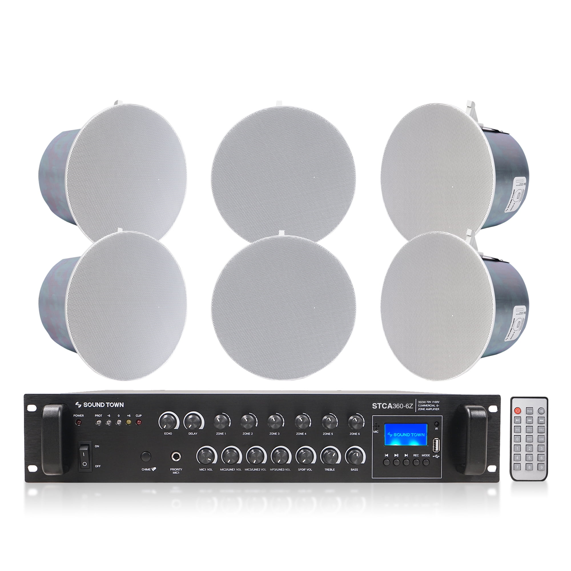 6-Zone 70V/100V Commercial Amplifier in-Ceiling Kuwait Ubuy