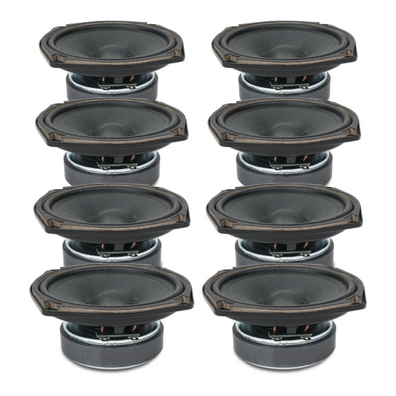 Sound Town 8-Pack 5" Full Range Speakers, Replacement Drivers for PA DJ Speakers, Column Speakers (STLF-C4-8PACK)