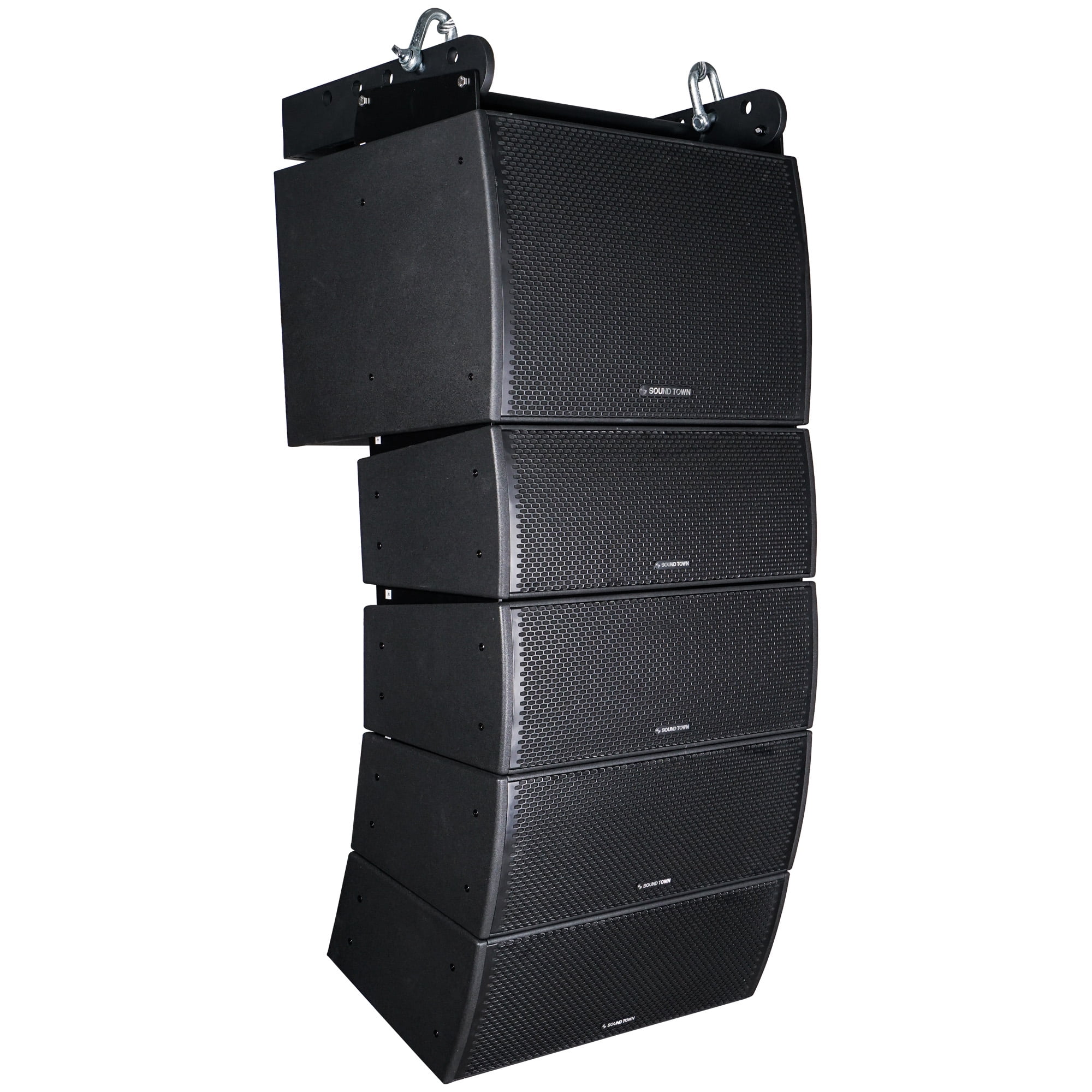 Sound Town AllWeather Line Array System with 15inch WaterResistant