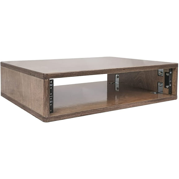 Sound Town DIY 2U Studio Rack with Baltic Birch Plywood, Weathered Gray for Recording Room, Home Studio (SDRK-Y2B)