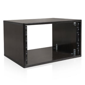 Sound Town DIY 6U Desktop Studio Rack for Home Studio and Recording Room, Baltic Birch Plywood, Black Espresso (SDRK-Y6D)