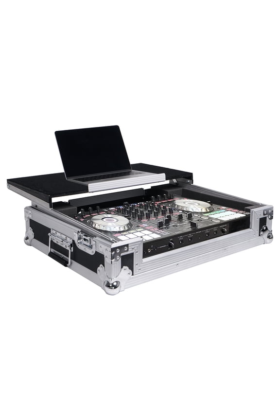 DJ Controller Flight/Road Case with Sliding Platform, Wheels and Rubber Handles (STRC-SRLT)