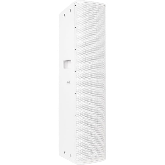 Sound Town High-Power Powered Column Line Array Speaker with 4x6.5-Inch Woofers, Dual Compression Drivers, Class-D w/DSP, TWS, Birch Plywood, Wall Mount for Conference, White (CARPO-K8WPW)