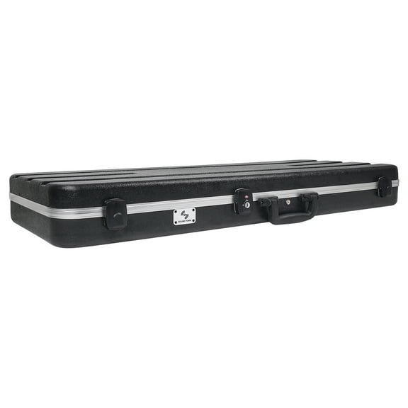 Sound Town Lightweight ABS Road Case for Electric Guitar with TSA Approved Locking Latch and EPS Foam Plush Interior (STEC-500)