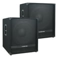 thumbnail image 1 of Sound Town METIS-18PWG-PAIR 18" Powered Subwoofers (Pair), Class-D Amplifier, 1 of 6
