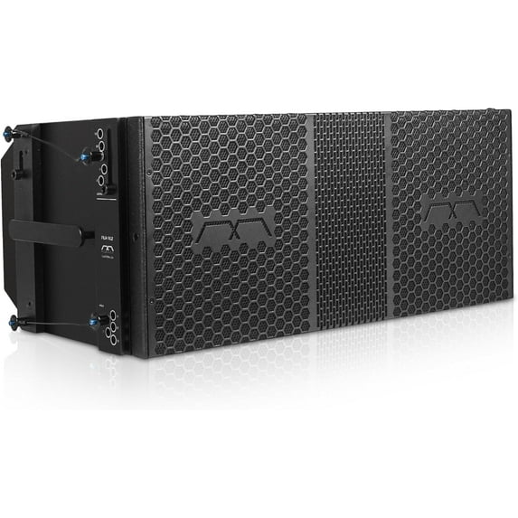 Sound Town MODE Audio Dual 10" Two-Way 2640 Watts High Power Line Array Loudspeakers, Italian-Made FaitalPRO Neodymium Drivers, Bi-Amp, Baltic Birch Plywood, Aluminum Side Handles, Black (FILA-10.2)