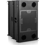 Sound Town MODE Audio Series 2 x 15-Inch 4000 Watts High Power Line Array Subwoofer with Built-in Italian Neodymium LF Drivers, Birch Plywood, Black FILA-215SB