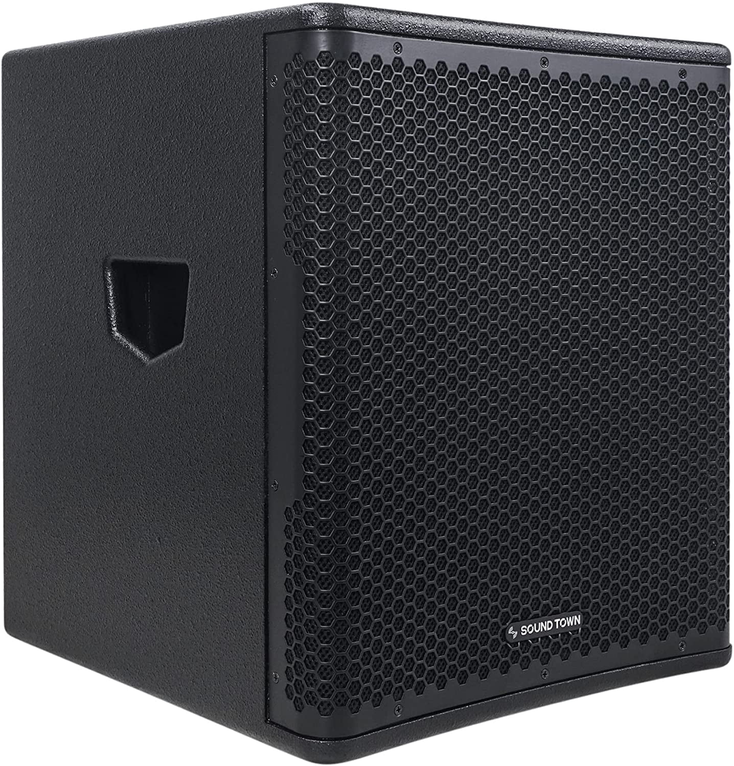 Sound Town OBERON Series 15" 1400W Powered PA/DJ Subwoofer with Class-D Amplifier, LPF and Selectable DSP Output Modes, 4" Voice Coil, 100 oz Magnet, Birch Plywood, Black (OBERON-15SPW)