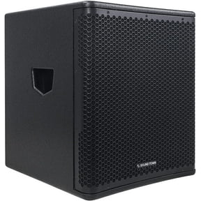 Sound Town OBERON Series 15" 1400W Powered PA/DJ Subwoofer with Class-D Amplifier, LPF and Selectable DSP Output Modes, 4" Voice Coil, 100 oz Magnet, Birch Plywood, Black (OBERON-15SPW)