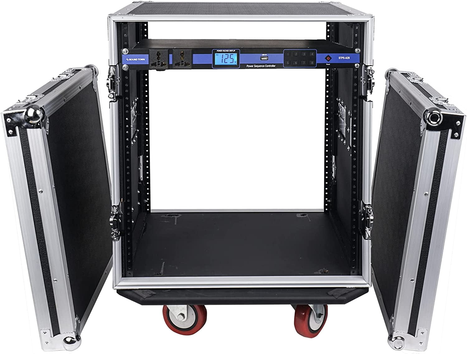 Sound Town PA DJ Combo with 12U Rack/Road ATA Case w/Casters, One 10 ...