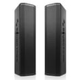 thumbnail image 1 of Sound Town Pair of Passive Wall-Mount Column Mini Line Array Speakers with 4 x 5” Woofers, Black for Live Event, Church, Conference, Lounge, CARPO-V5B, 1 of 6
