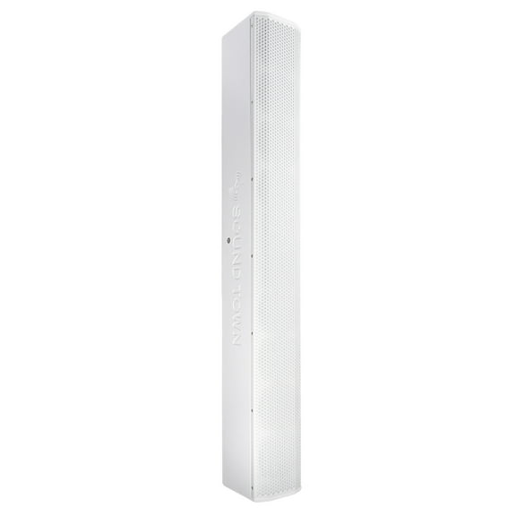 Sound Town Passive Wall-Mount Column Mini Line Array Speaker with 8 x 5 Woofers, for Live Event, Church, Conference, Lounge, White (CARPO-V10W)