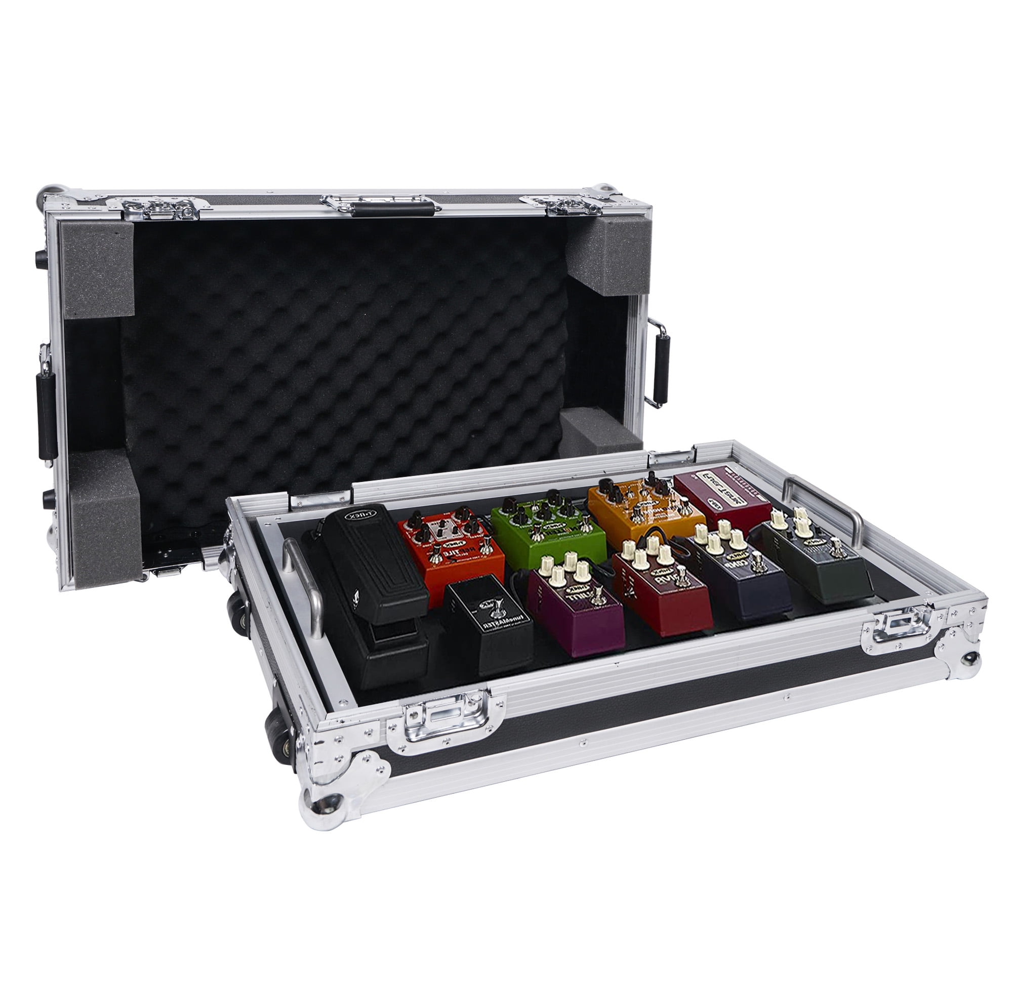 Sound Town Pedal Board ATA Flight/Road Case with Wheels and Handles (STRC-PDLW)