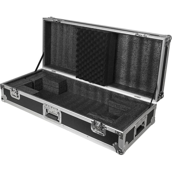 Sound Town Plywood 49-Note Keyboard ATA Flight Case, with Recessed Handles and Latches, High-density Foam Interior (STRC-KB49W)