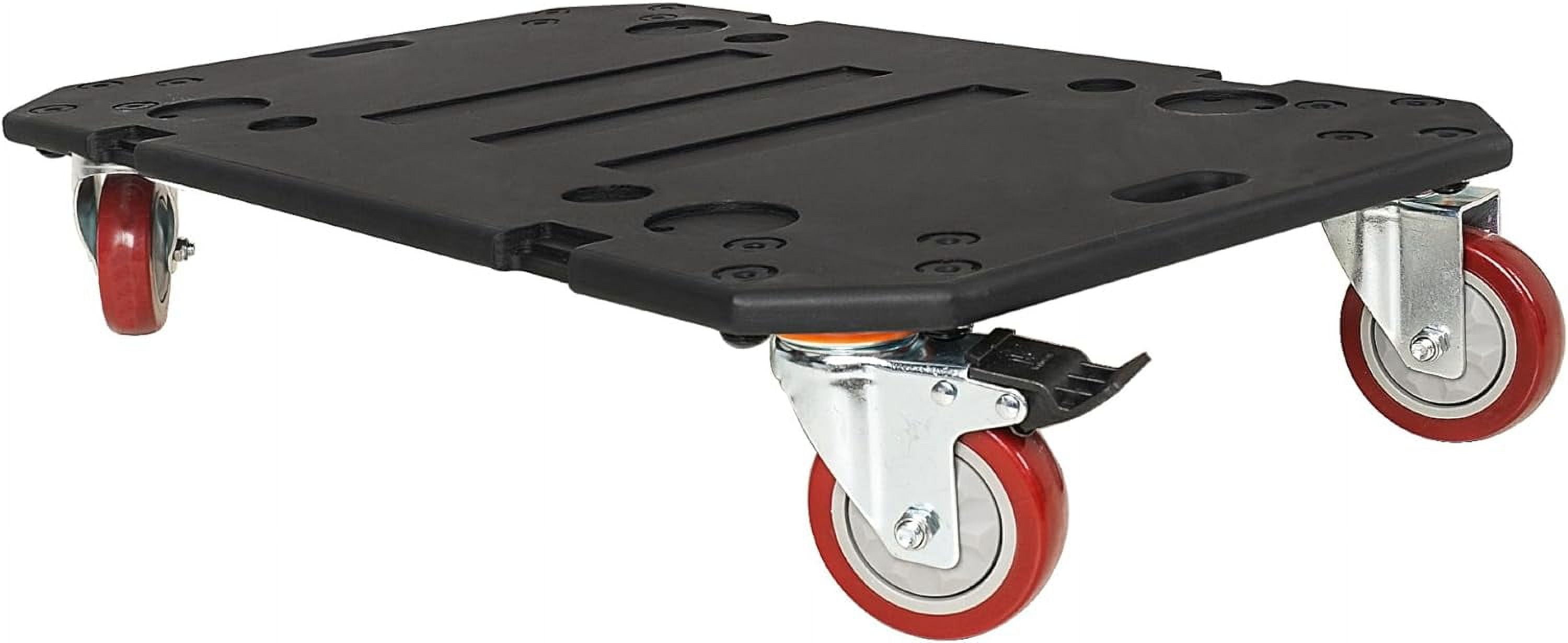 Sound Town Plywood Caster Board, for Sound Town Rack Cases, with 4-inch Wheels and Brakes (STRC-ACB2)