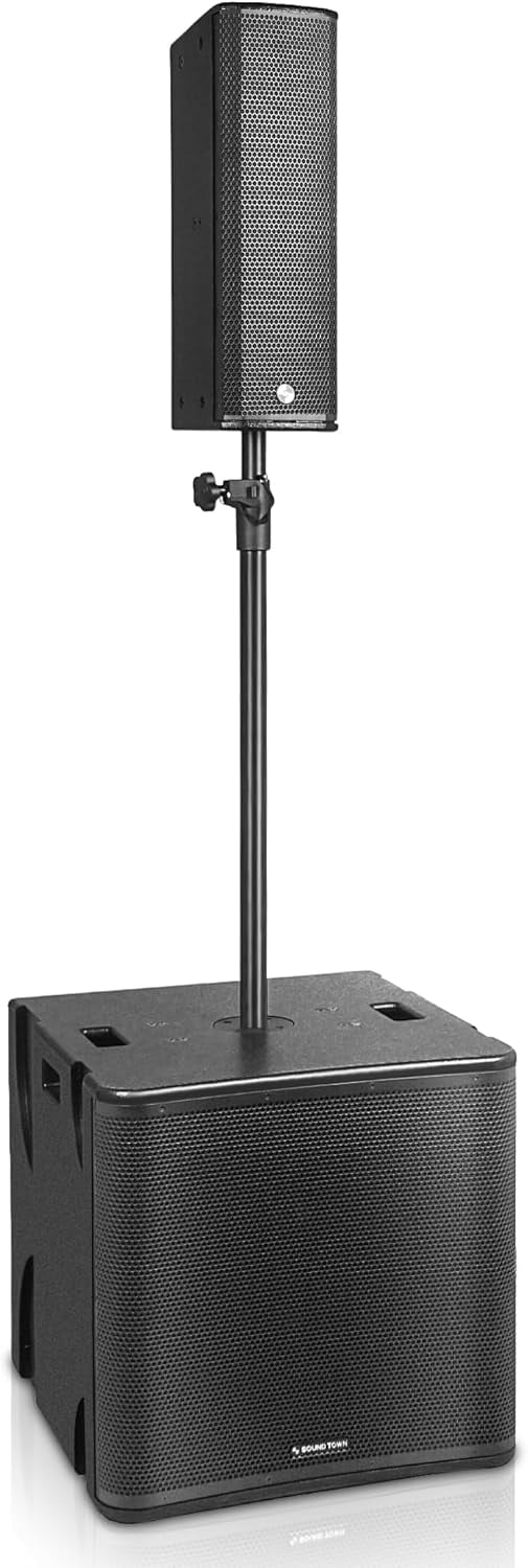 Sound Town Powered PA System with One 18