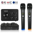 thumbnail image 1 of Sound Town SWM15-PROS Wireless Microphone Karaoke Mixer System with Supports HDMI ARC, Optical (Toslink), Smart TV, Media Box, PC, Bluetooth, Soundbar, Receiver, AUX, 1 of 7
