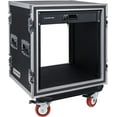 thumbnail image 1 of Sound Town Shock Mount 12U ATA Rack Case with 2U Drawer, 21” Rackable Depth, Casters - Pro Tour Grade (STRC-SP12D2), 1 of 6