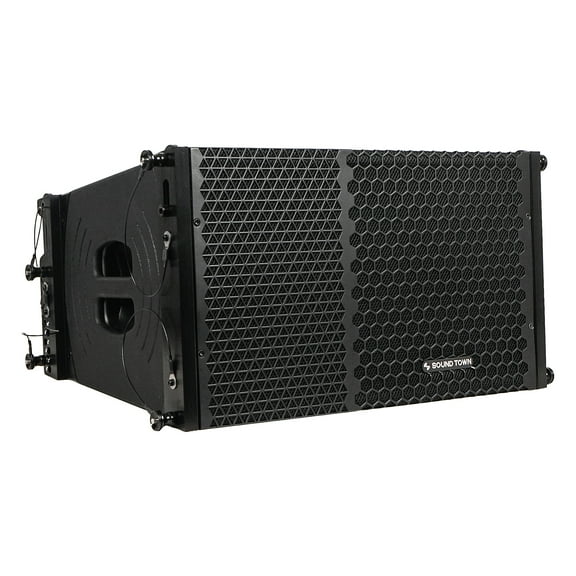 Sound Town ZETHUS Series 10" Two-Way Line Array Loudspeaker System with Titanium Compression Driver, Full Range/Bi-amp Switchable (ZETHUS-110)