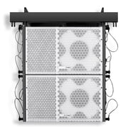 Sound Town ZETHUS Series 1200W Line Array Speaker System with Two 10-inch Passive Line Array Speakers, White for Installation, Live Sound, Bar, Club, Church