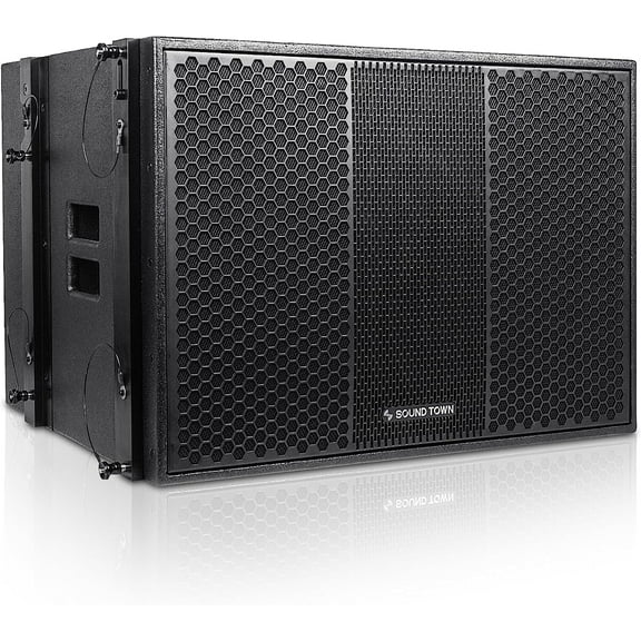 Sound Town ZETHUS Series 18 1600W Powered Line Array Subwoofer, Black (ZETHUS-118SPW)
