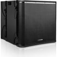 thumbnail image 1 of Sound Town ZETHUS Series 18” 1600W Powered Line Array Subwoofer, Versatile Installations, Black (ZETHUS-VX118SPW), 1 of 7