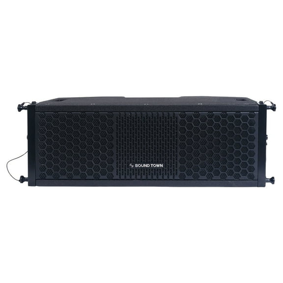 Sound Town ZETHUS Series 2 X 5" Line Array Loudspeaker System with Titanium Compression Driver, Black (ZETHUS-205V2)