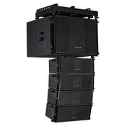 Sound Town ZETHUS Series Line Array Speaker System with One 15-inch Line Array Subwoofer, Four Compact 2 X 5-inch Line Array Speakers, Black
